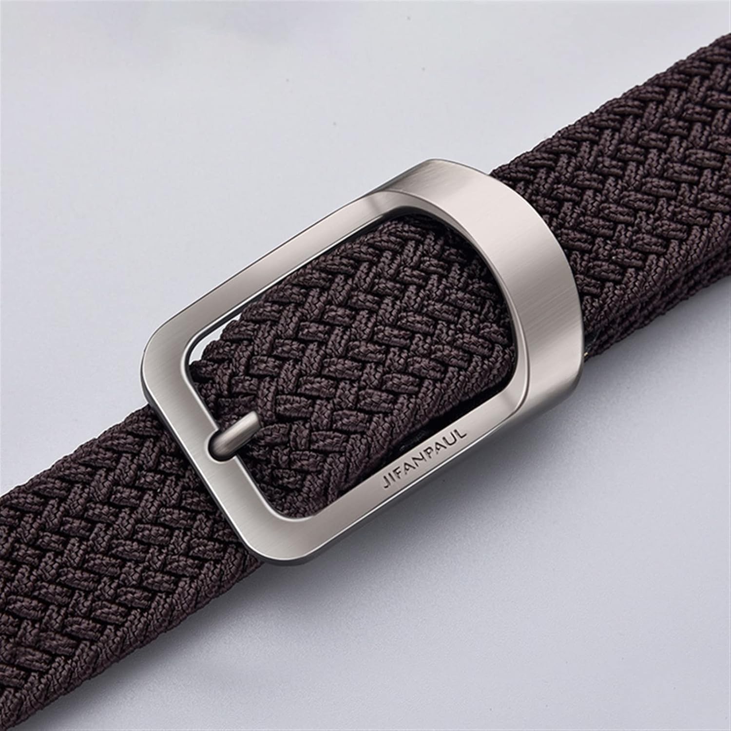 Men And Women Fashion Nylon Belt Alloy Casual Belt Women Wild Stretch Jeans Belt Decoration Wind Design 1Pcs