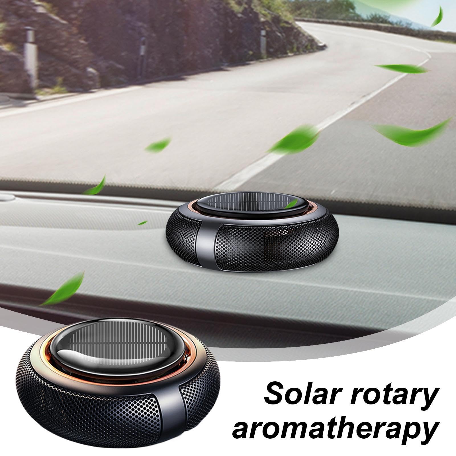 Profumatore Auto Solare Rotante Olio Profumato Per Auto Assorbitore Di | Naturale Per Camion E Veicoli Case E Armadi Interni Veicolo Profumatore