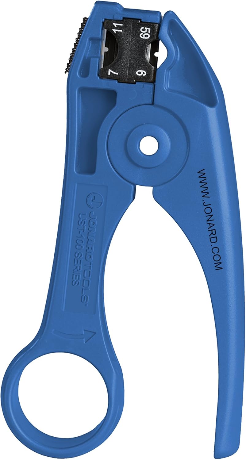 Jonard Tools UST-100 Coaxial Cable Stripper for RG59/6 and 7/11 Coax Cable