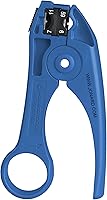 Vista 4 de Jonard Tools UST-185 Dual Quad Shield Mini-Coax Stripper para Belden, Commscope, Times Fiber y otros cables Mini COAX, azul