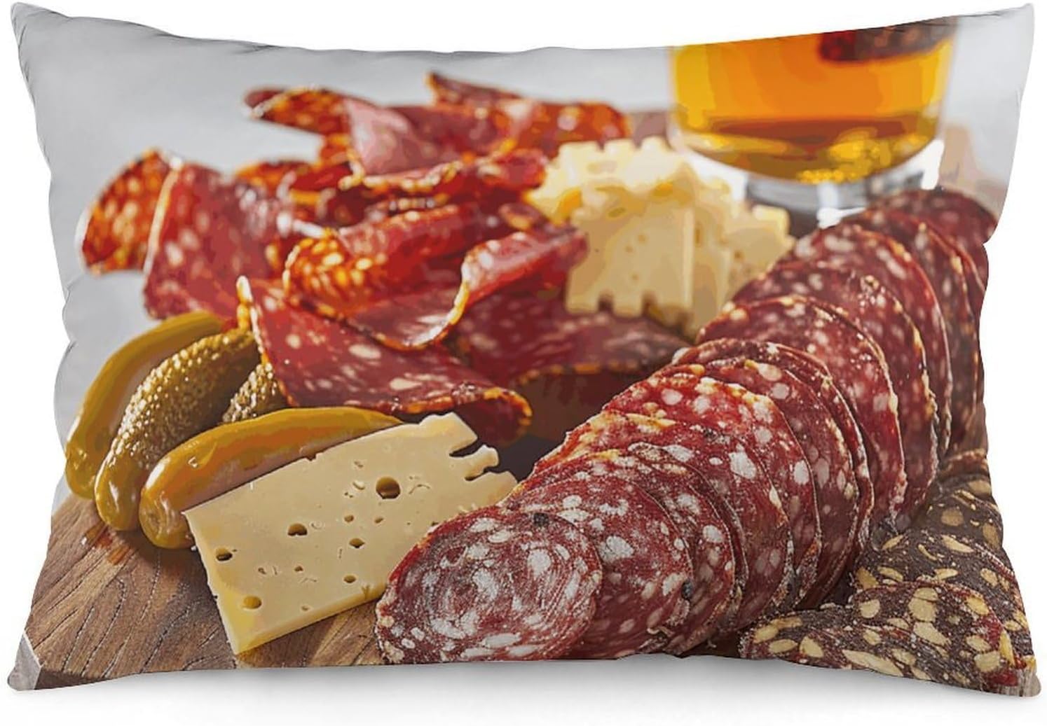 Sausage and Peppers Decorative Lumbar Pillow Cover 12 "x20