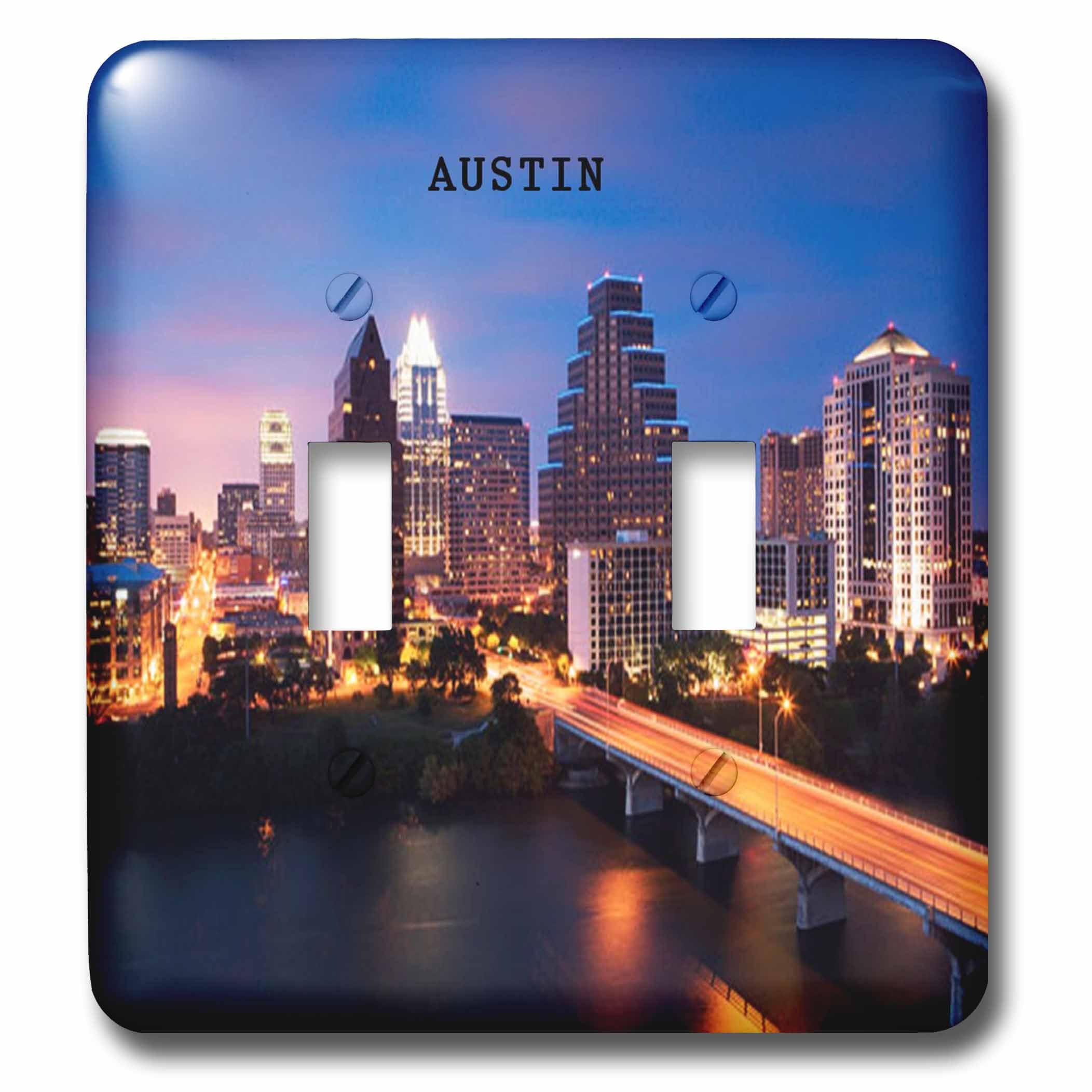 Interruptor doble con diseño de Austin Texas placa decorativa lsp_62232_2 de alta resistencia