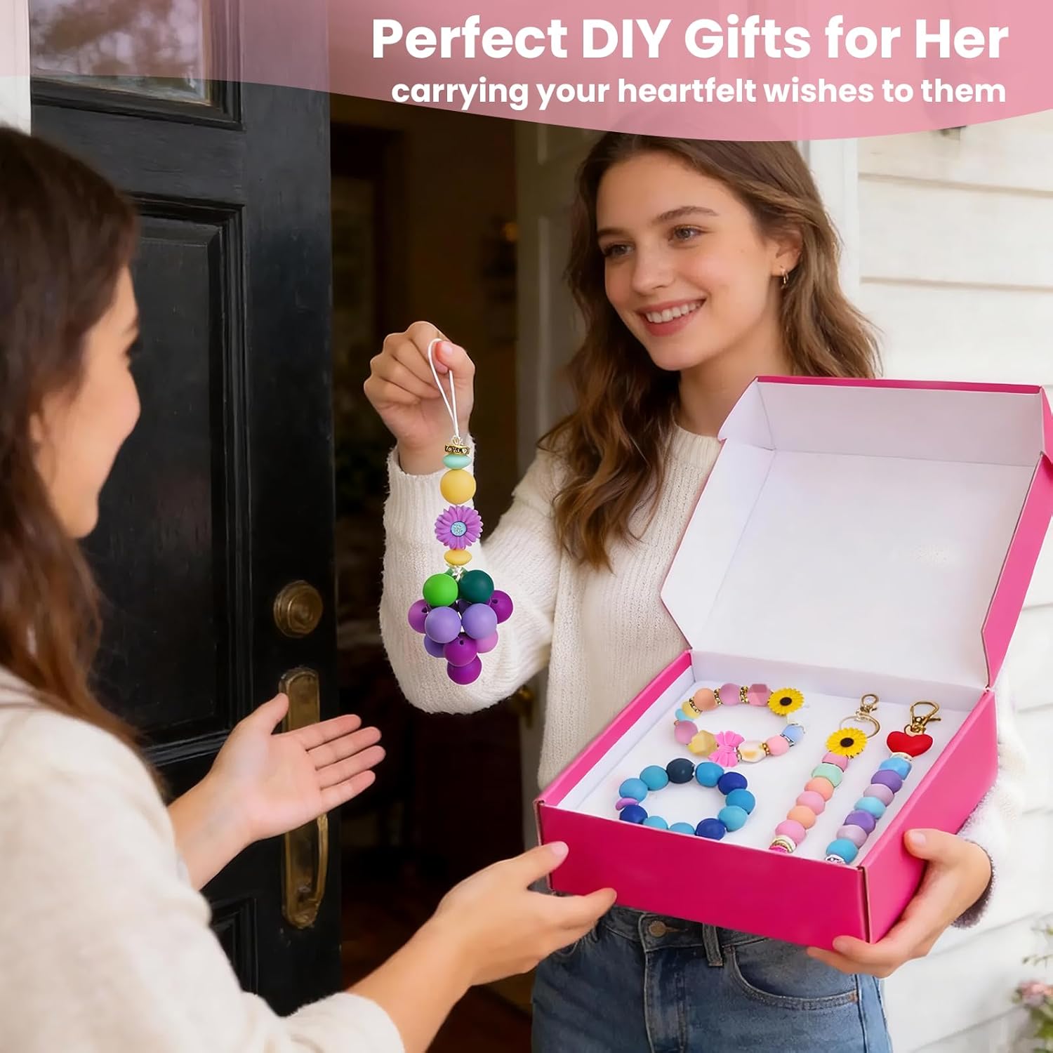 236Pcs Silicone Beads for Keychain Making, Multi-Colored Silicone Beads Bulk, Round Rubber Bead Bracelet Kit for Pens, Necklace, Jewelry Making DIY Crafts Gifts - Image 9