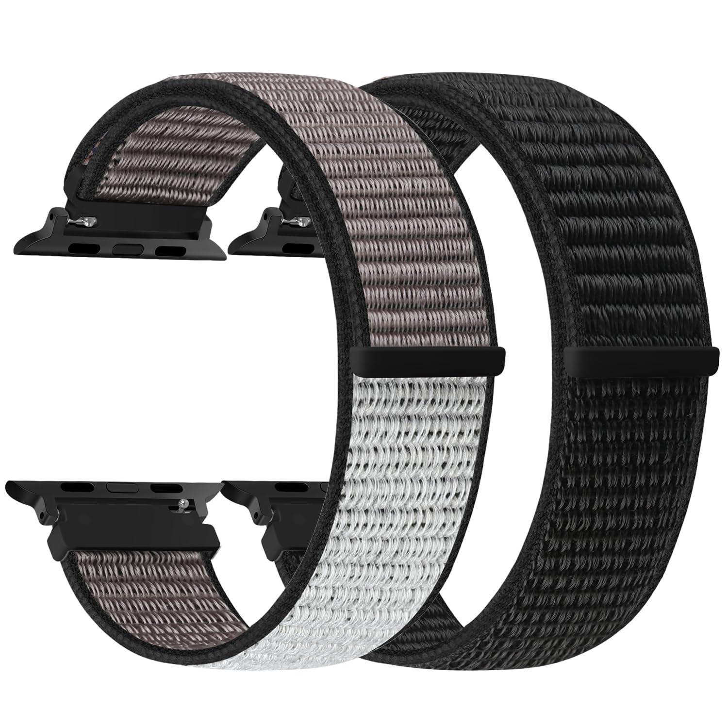 enkic Nylon Armband Kompatibel mit Apple Watch Armband 49mm 46mm 45mm 44mm 42mm 41mm 40mm 38mm Damen Herren, 2 Stück Ersatz Sport Uhrenarmband für iWatch Series 11 10 9 8 7 6 5 4 3 2 1 SE Ultra 3/2/1