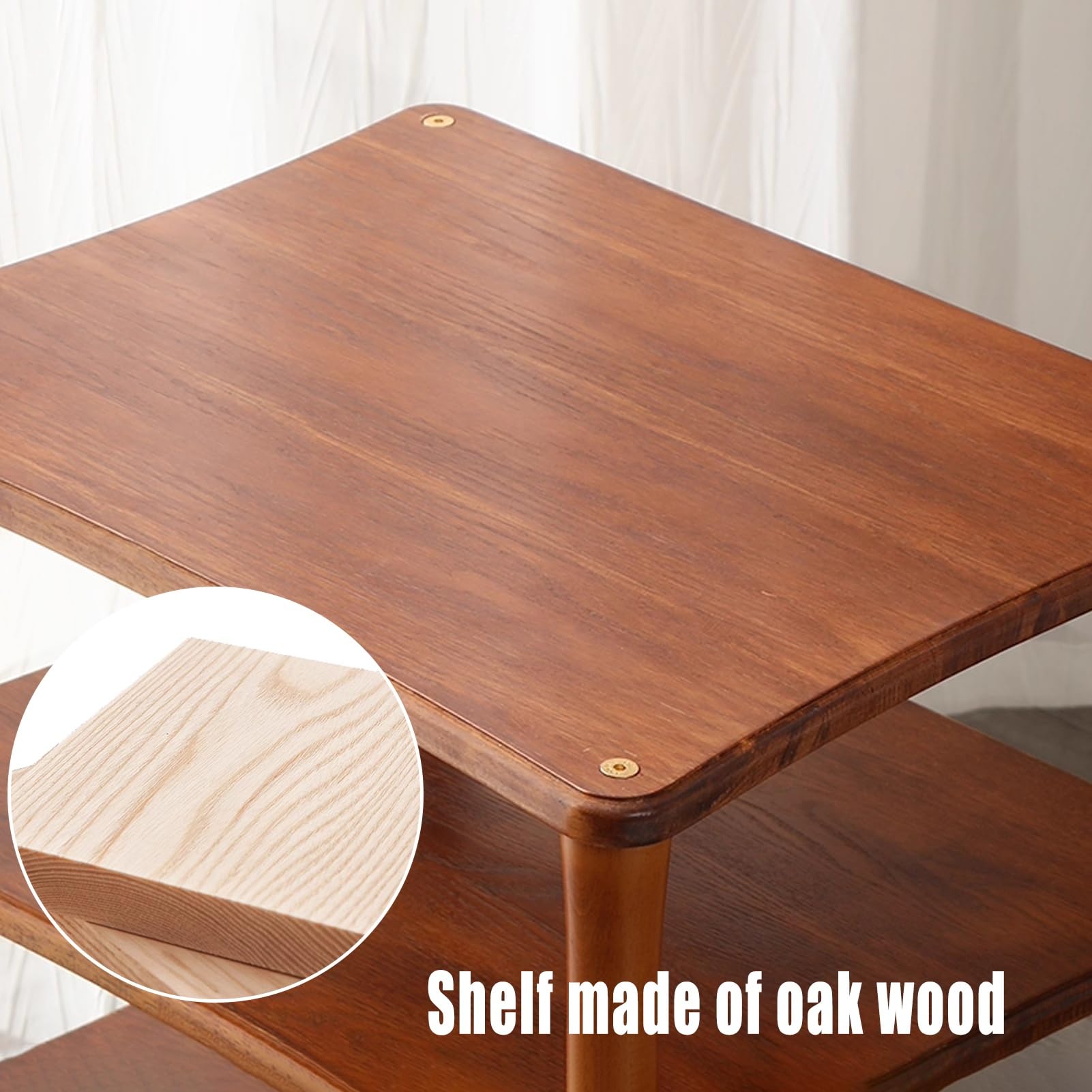 Supporto per giradischi in legno, con ripiani in vinile, console TV e rack stereo per soggiorno, camera da letto