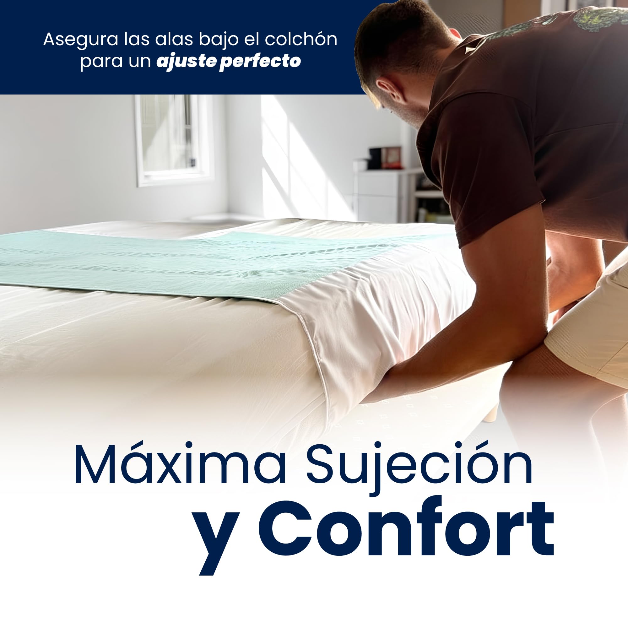 Empapadores Cama Adultos Empapadores Bebe Protector Colchon Impermeable Lavable Pipi Stop Cambiador Desechable Empapador con Alas Protector Cama Empapador 135 x 90 Pack 2