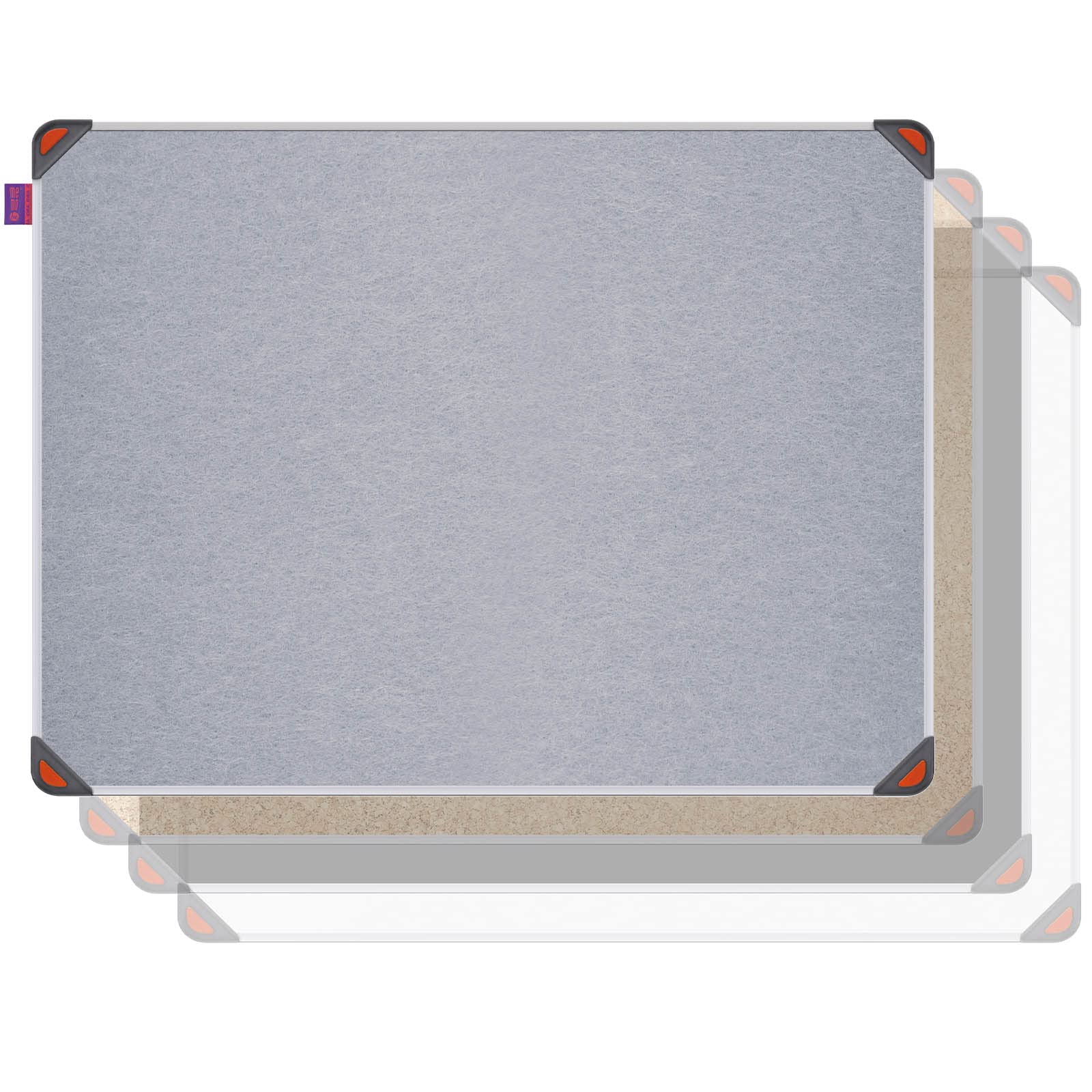 Premium Pinnwand IDEA EDGE - Filzwand mit Rahmen 45x60 cm