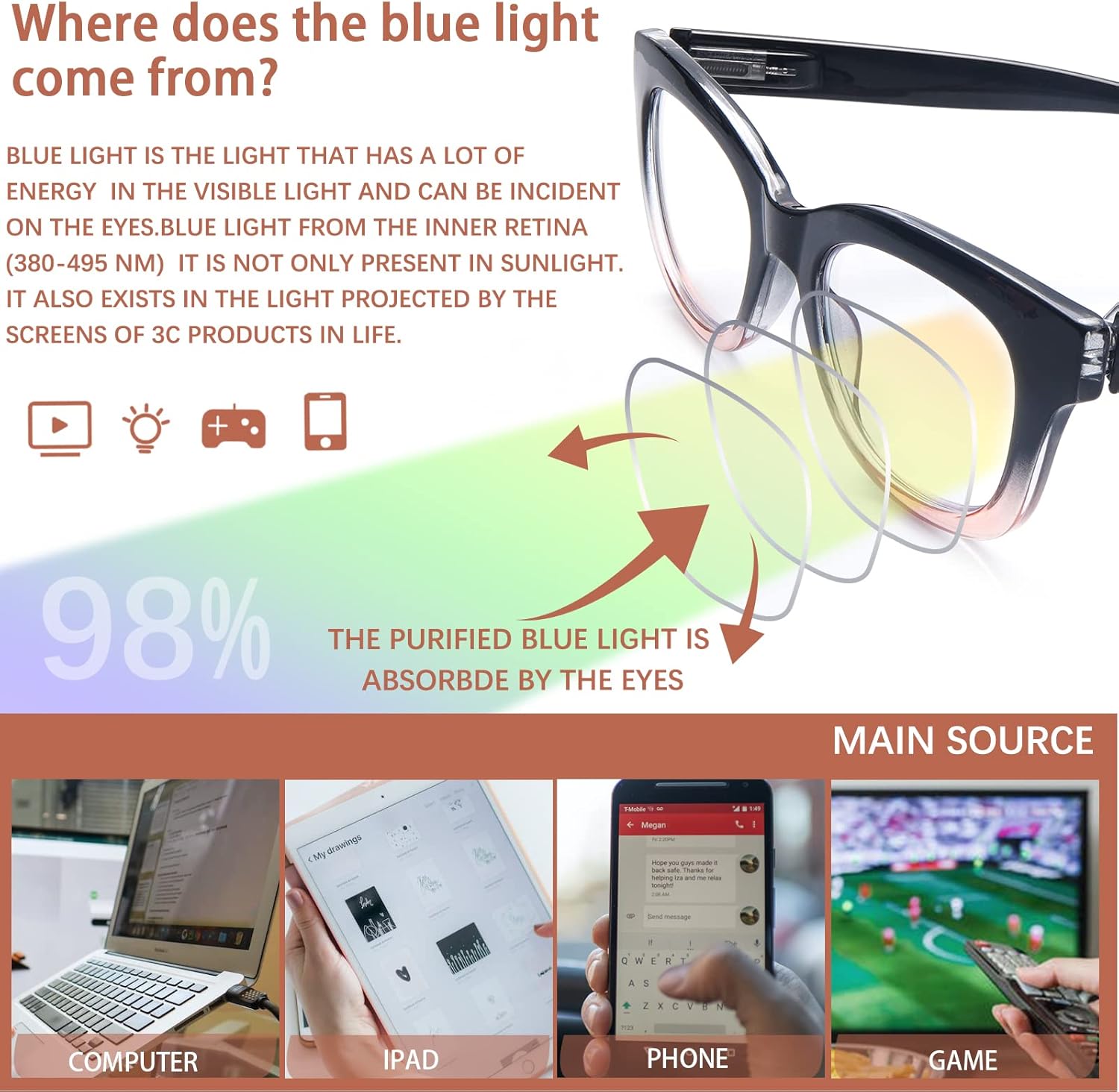 Oprah Style Reading Glasses for Women Blue Light Blocking 6 Pack Computer Readers Fashion Quality Eyeglasses