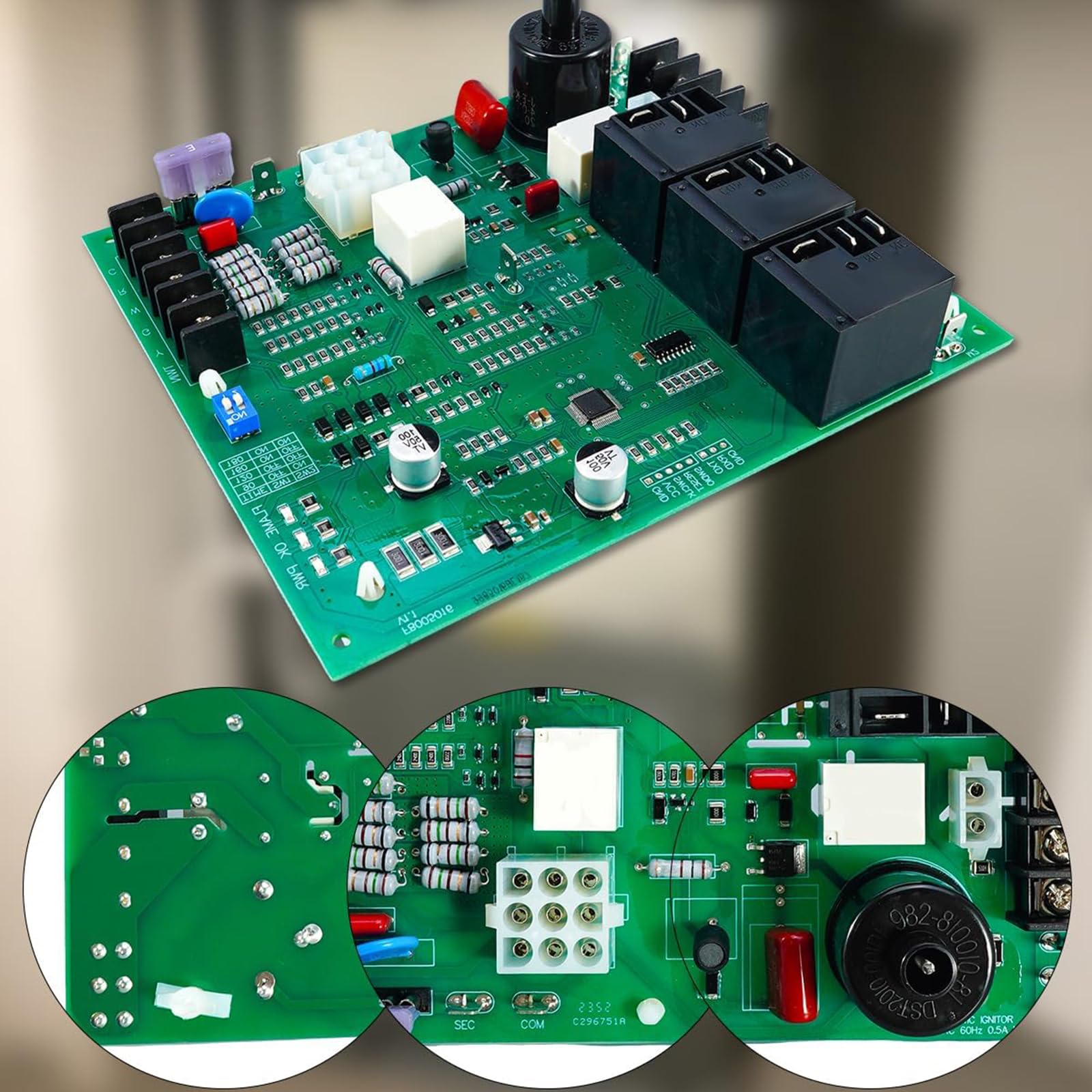 Parte de arranque de llama bien hecha para un uso eficiente del dispositivo de calefacción, fácil configuración y función suave, control de encendido permanente seguro PCB