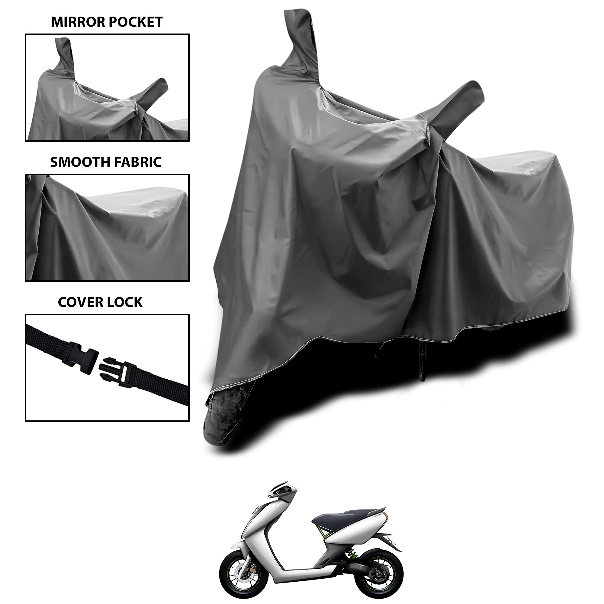 ANTHUB Water Resistant Body Cover for Ather 450X UV Protection & Dustproof Dirtproof (GR-R32-Grey)