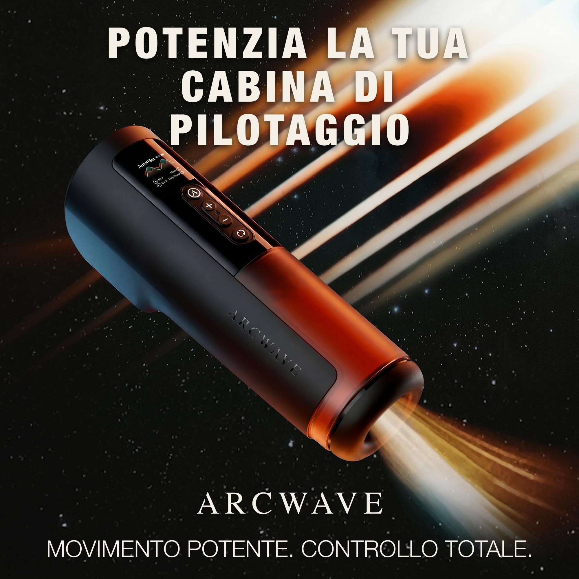 Arcwave Thruster Masturbatore Automatico e Rotante per Uomo | Rotazione 360° | 200 Movimenti | Sleeve per Pene | Pocket Pussy in Silicone | Sex Toy per Adulti | Stroker con App Sync | Ricaricabile