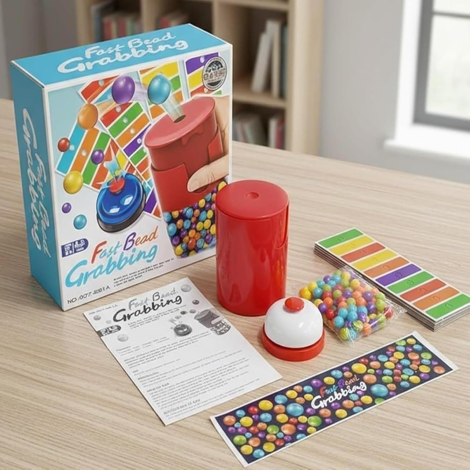 Générique Fast Bead Grabbing Game - Ensemble de Bingo des Couleurs, Aiguisez Vos réflexes et la Coordination œil-Main, pour Les fêtes de Groupe et en Famille