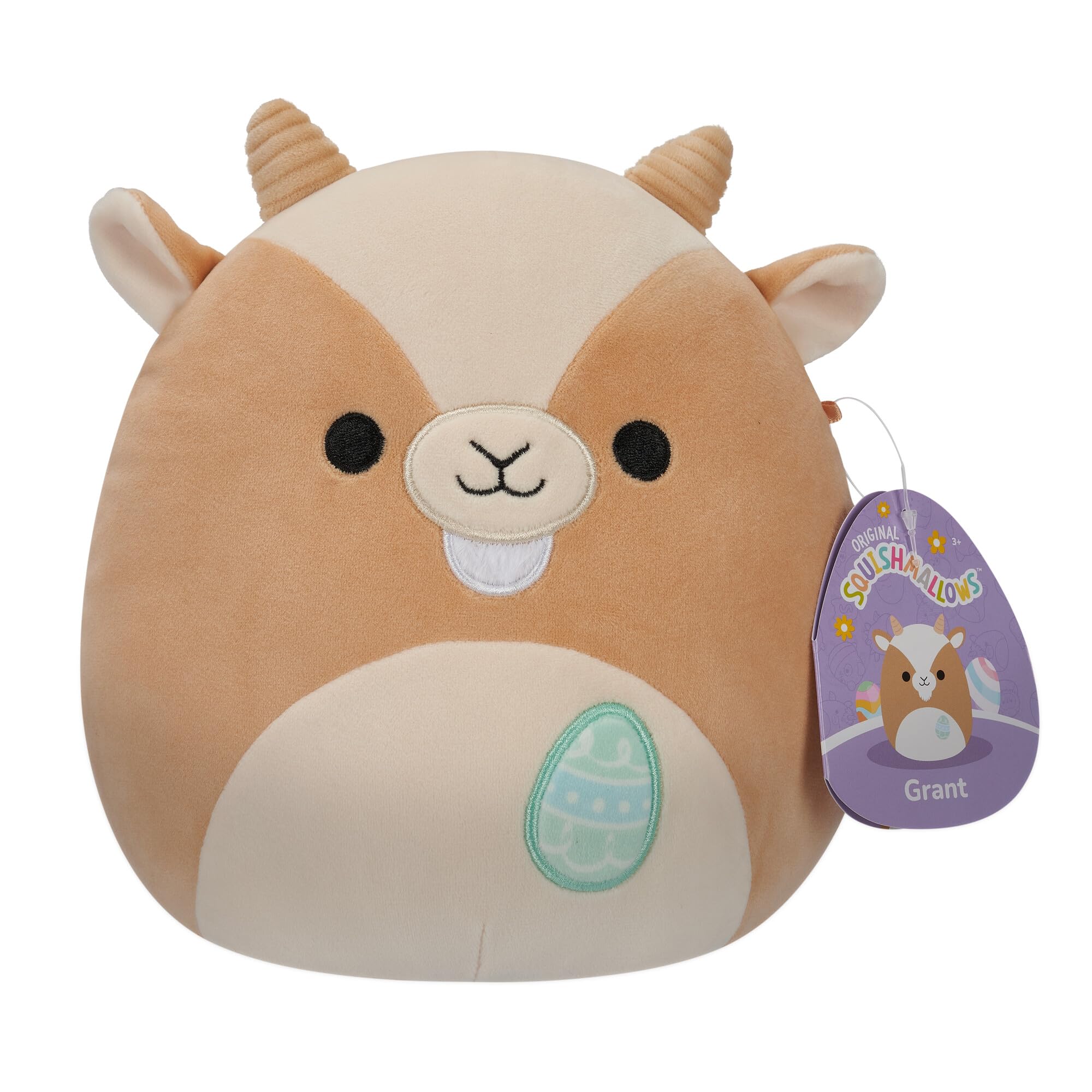 Squishmallows SQER00856 Grant the Goat 19 cm Official Jazwares Plush Super Soft Cuddly Toy