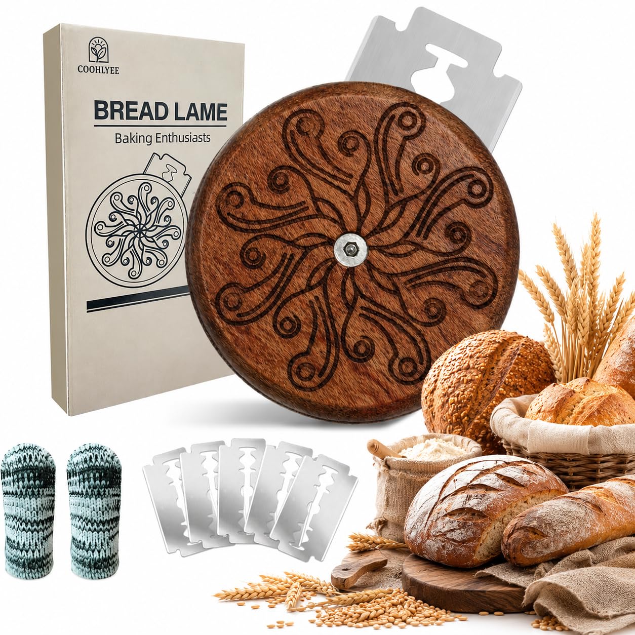 小物 2024 Baker Oak Bark Porosus / TONGUE Amazon.com: COOHLYEE Sourdough Scoring Tool with Premium Wooden