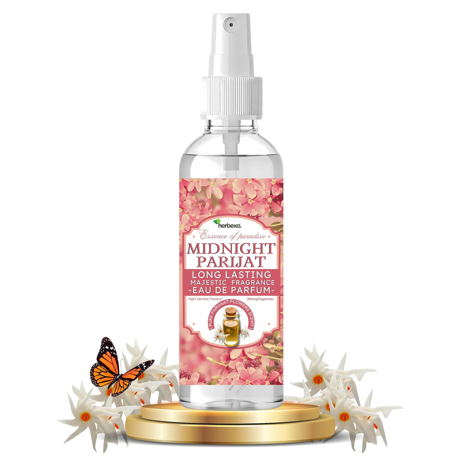 Herbexo Midnight Parijat Eau de Parfum 30ml | Night Jasmine Flower Fragrance Spray for Women | Har-shringar Petal Scent fo... - Review, Price and Buying Guide