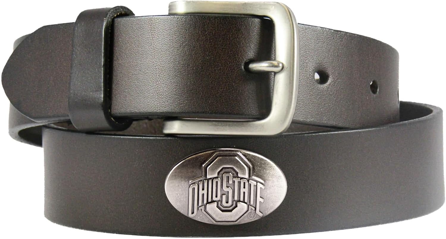 NCAA Ohio State Buckeyes Leather Concho Belt
