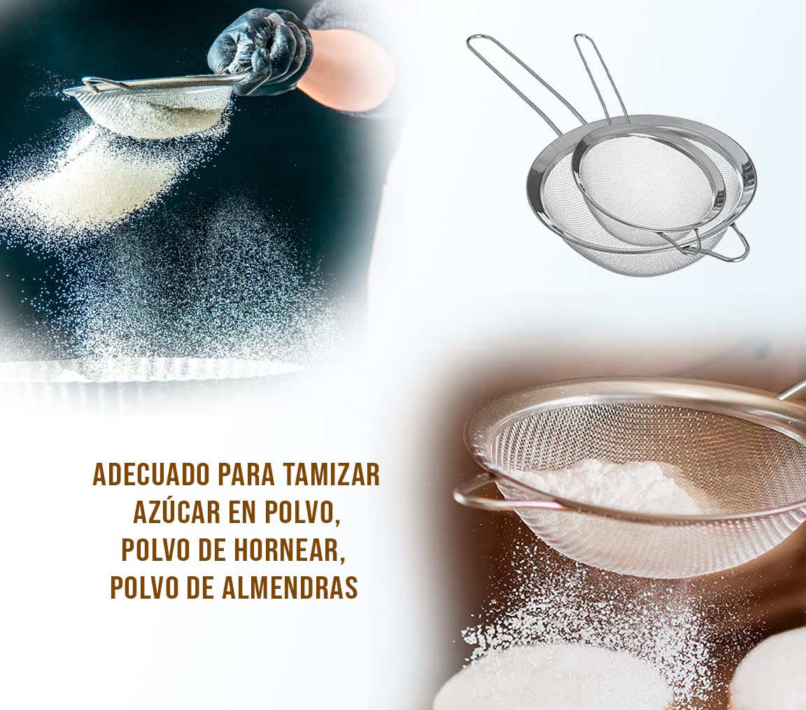 Scolapasta In Acciaio Inox Perforato - Con Manici Legno, Diametro 24,5cm - Foto 4