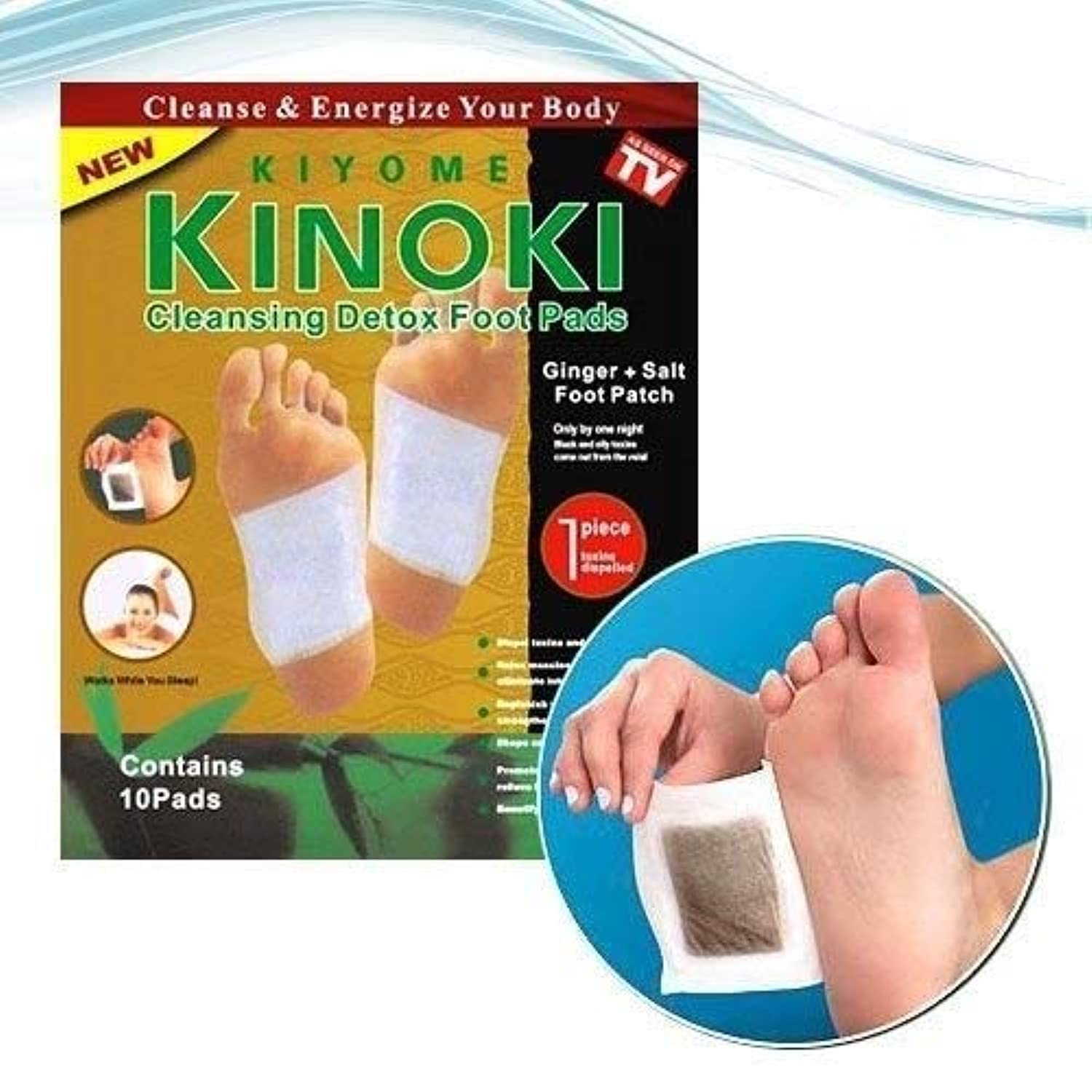 Kinoki REMANG Premium Detox Foot Pad, Cleansing Toxin Remover Foot Patches, Organic Weight Loss Patch, For Men & Women (pack of 4)