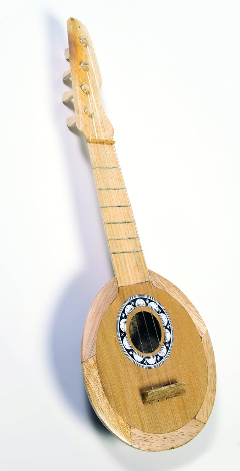 PMU Hawaiian Luau Coconut Ukulele Party Decoration and Accessory (3/pkg) Pkg/1