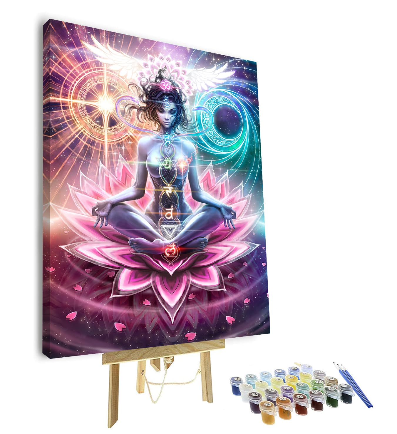 Albanien Nachtansicht Malen Nach Zahlen Kit – 40x50 Cm, Mit Acrylfarben & Pinseln