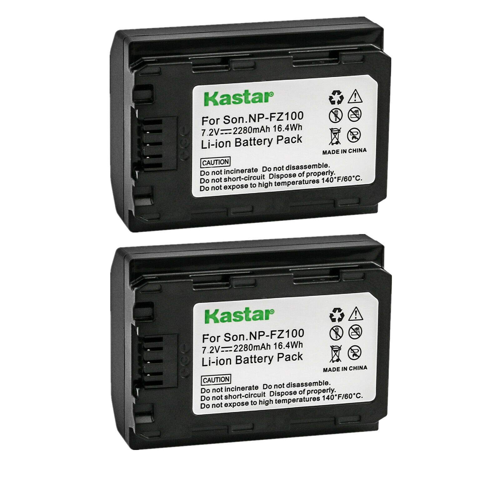 Amazon.com : Kastar 2-Pack NP-FZ100 Rechargeable Li-ion Battery