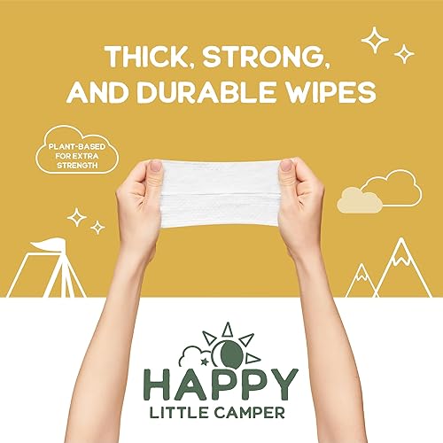 Miniatura 7 de Happy Little Camper Pañales naturales ultra absorbentes para bebé, talla 2 pañales desechables hipoalergénicos, sin perfume y sin cloro (216