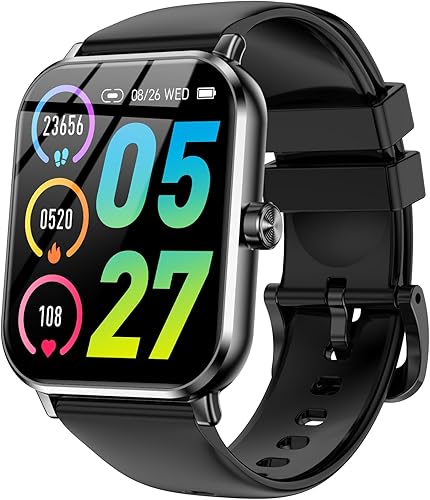 Miniatura 9 de Reloj inteligente de fitness para hombres y mujeres, pantalla táctil HD de 1.83 pulgadas, llamadas Bluetooth estables, resistente al agua de 5 ATM,