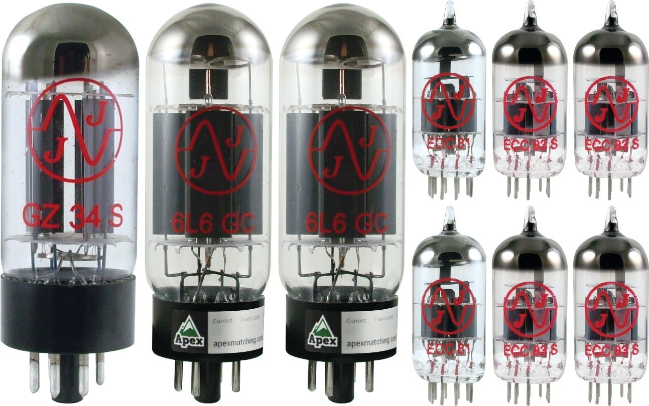 JJ Vacuum Tube Set for Fender Blackface Super Reverb, Apex Matched