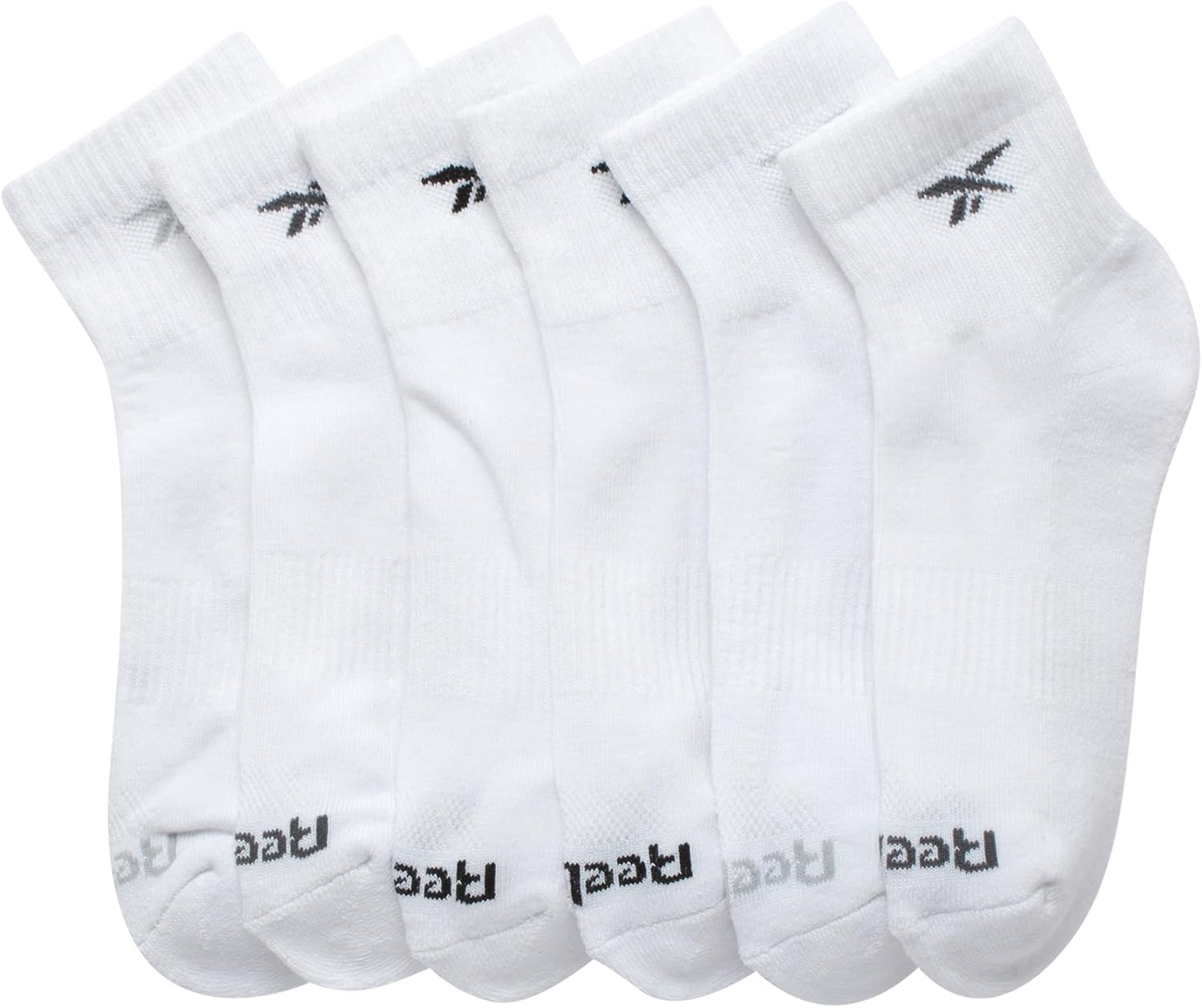Reebok Boys Quarter Socks - 6 Pack Stretch Performance Quarter Cut Arch Support Socks - Cushioned Athletic Socks for Boys - Image 4