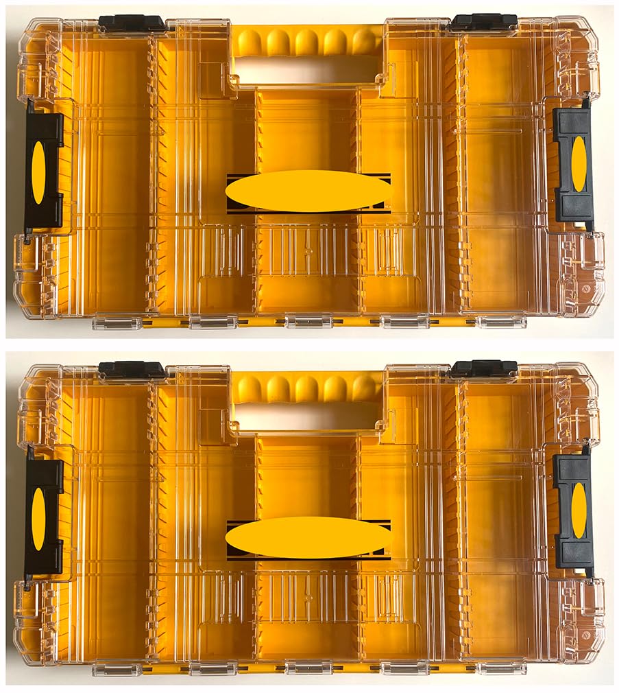 TTocenb N542474 Large box for electric tools 430mm*230mm*45mm Compatible with Parts Storage Box New Replacement For Dewalt Parts Assembly（2 pcs）