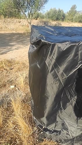 ALOBY IBC-draagtas Voor 300L-1000 L Watertank Beschermkap, Zonnescherm Waterbestendig 210D Polyester Hoes Voor Buitenshuis Tuin IBC Ton Regenton Beschermhoes ( Color : Blue , Size : 300L 81*61*100cm