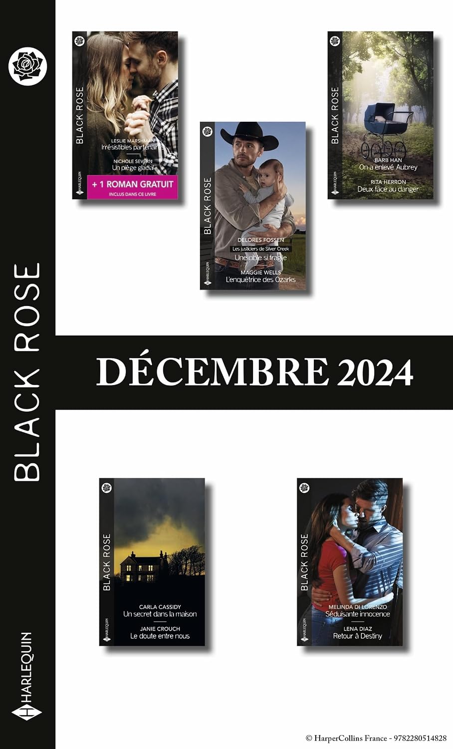 Pack mensuel Black Rose - 10 romans + 1 titre gratuit (Décembre 2024) (French Edition)