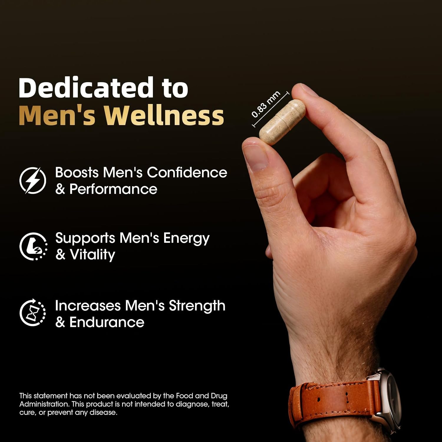 Shilajit for Men, 10-in-1 Test Booster for Men - Stamina, Vitality & Strength Booster, Male Enhancing Supplement with Ashwagandha, Tong*kat Ali & Tri*bulus Terrestris Extract, 180 Vegan Capsules