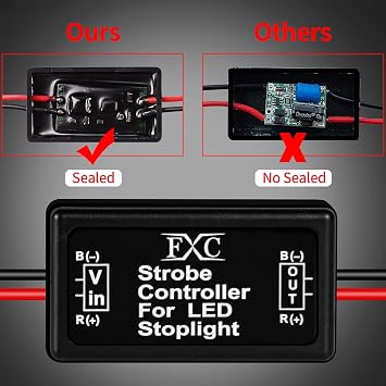 وحدة تحكم Flash Strobe FXC 2X 24W وحدة غسيل ل LED ضوء الفرامل ضوء توقف الضوء 12-30V
