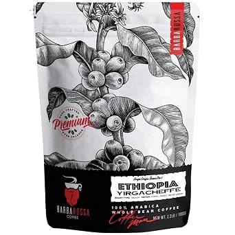 Barbarossa Ethiopian Yirgacheffe Coffee - Premium Quality Handcrafted - Natural Processed | 2019 Neighborhood Favorite Award...