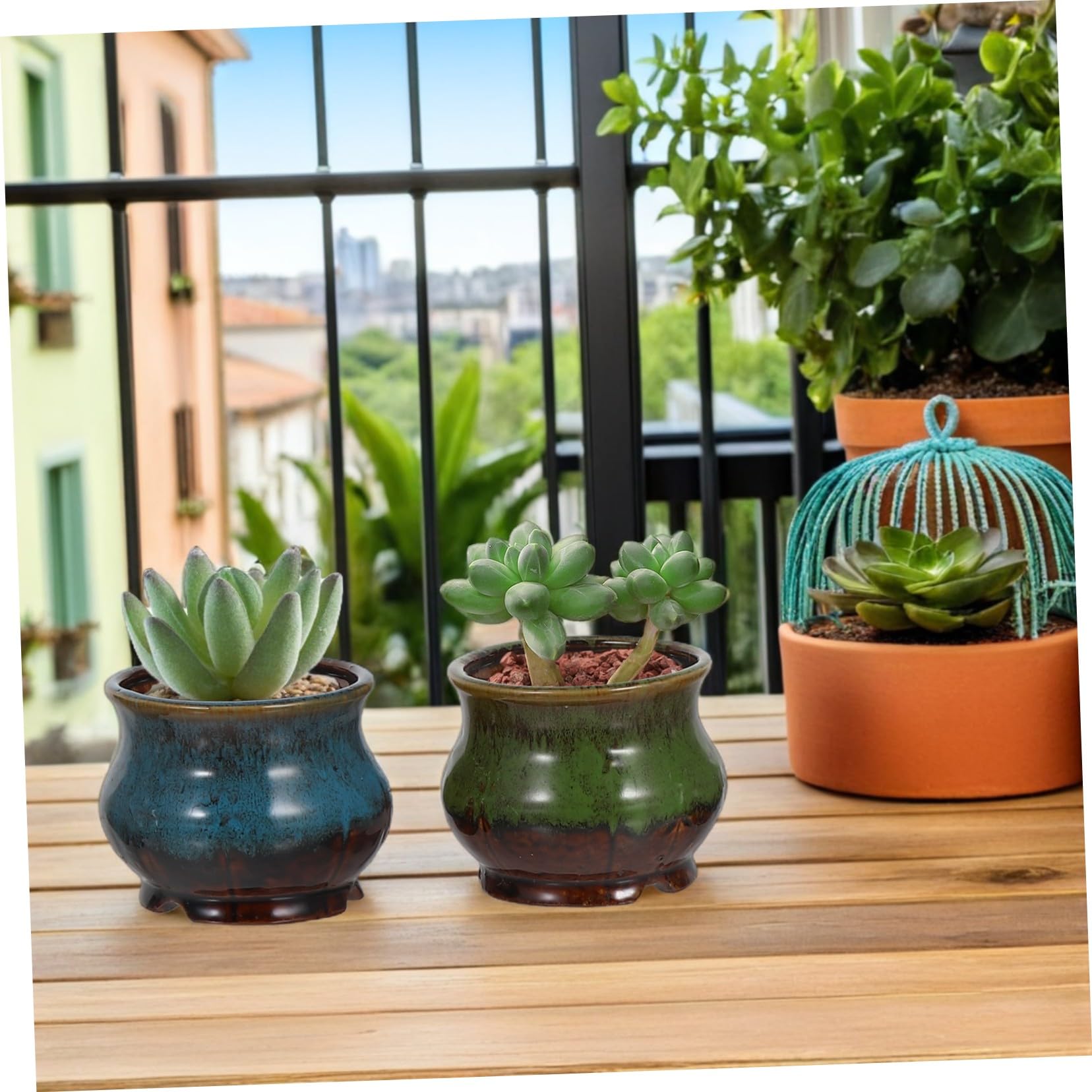 5 Sztuk Ceramicznych Doniczek Na Sukulenty Doniczka Ceramiczna Kolorowa Ceramiczna Doniczka Na Bonsai Doniczki Na Sukulenty Doniczki Ceramiczne