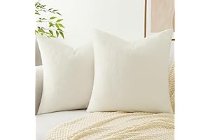 Pallene Faux Fur Plush Throw Pillow Covers Set for Enhanced Bed Aesthetics