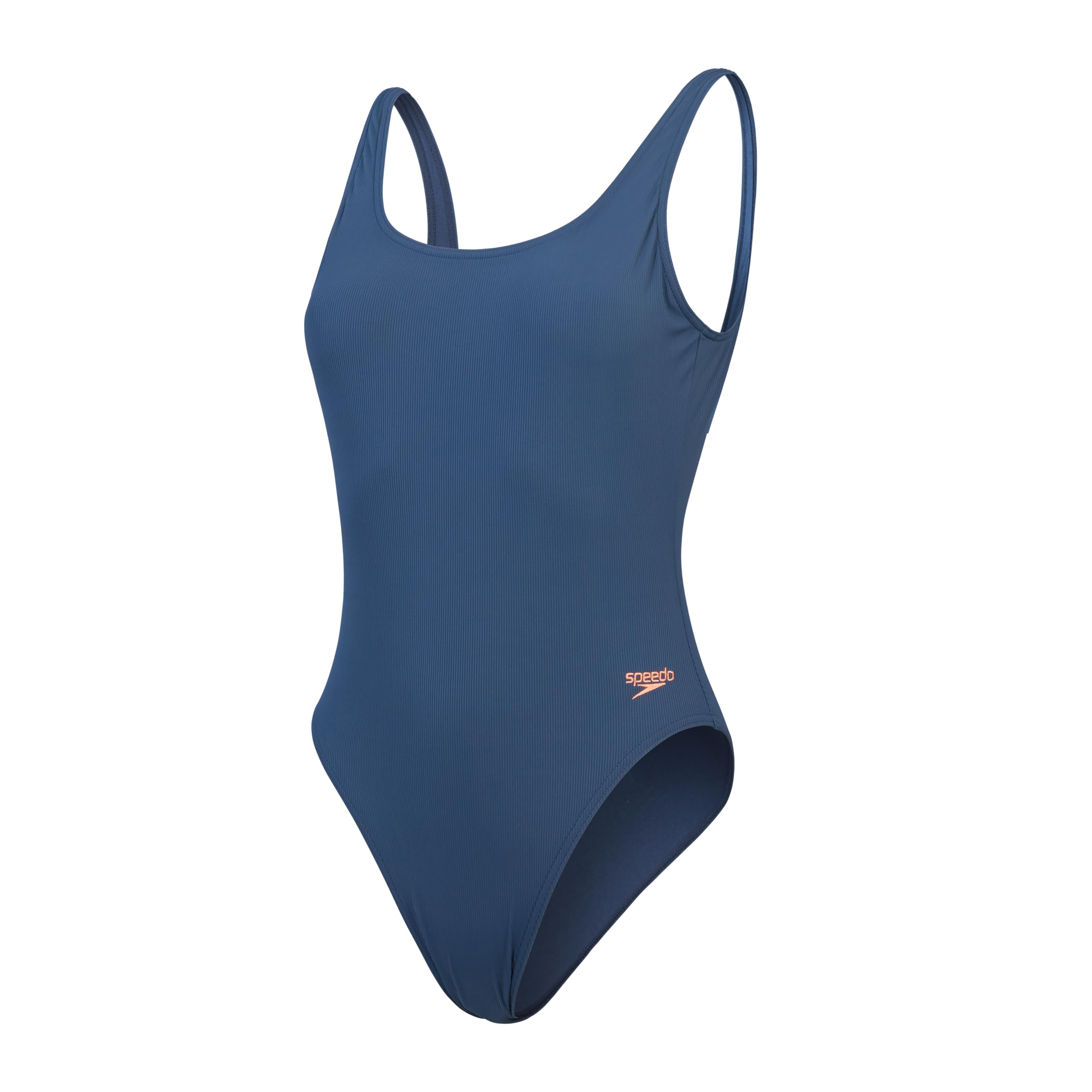 Speedo Women's Textured Deep U-Back Swimsuit | Swimwear | Stylish Design, Spruce Blue, 10