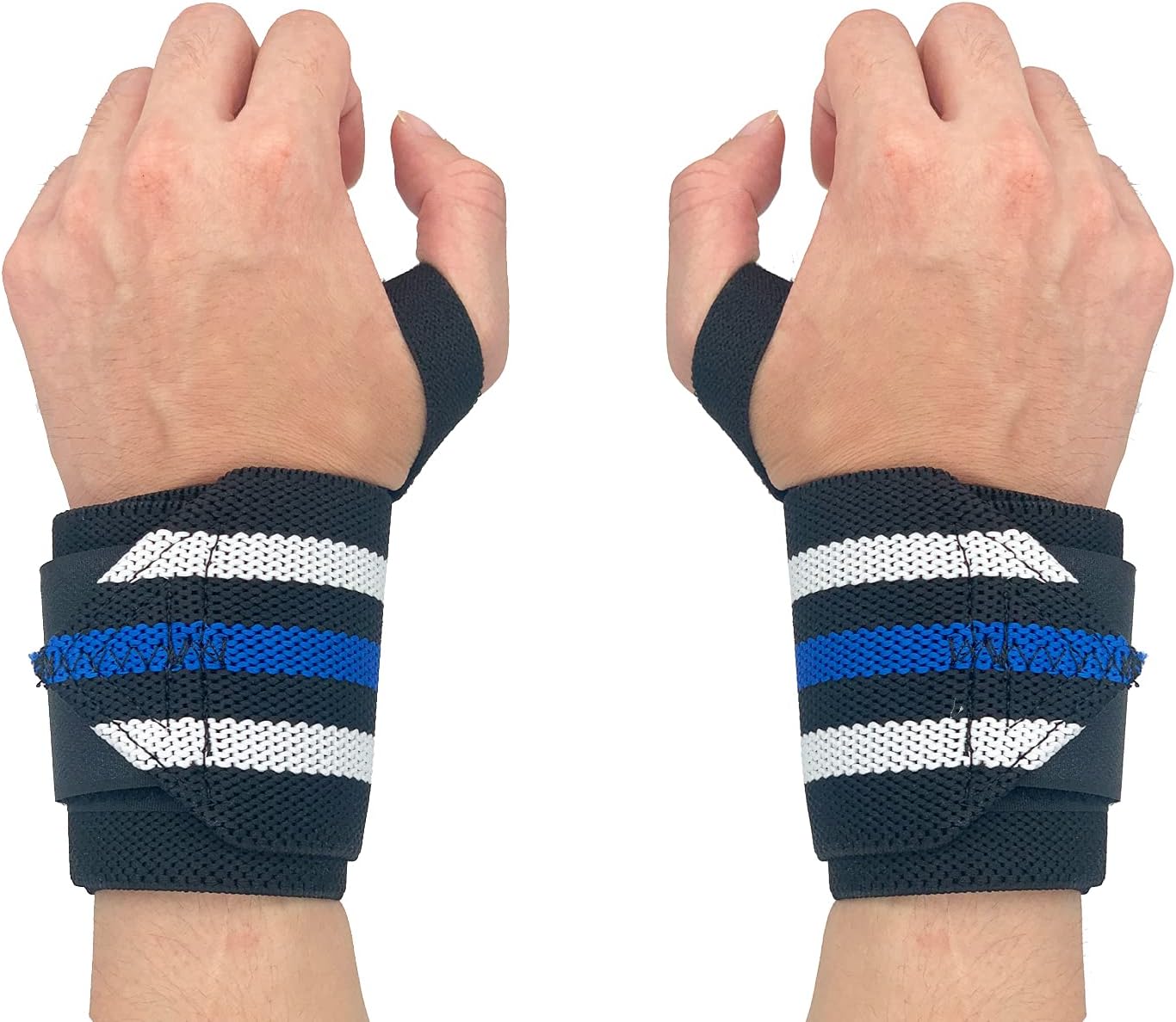 Vimcazle Wrist Wraps for Weightlifting 18" Professional Grade Wrist Support with Thumb Loop for Gym & Crossfit, Brace Your Wrists to Powerlifting, Push Heavier, Strength Training for Men and Women: Sports & Outdoors
