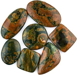 [25-35mm] (3-4 pcs.) Rhyolite Jasper Mix Shape Gemstones Cabochons, Jewelry Making Loose Gemstone, Polished Gems, DIY, Wire Wrapping, Reiki, Wikka, Healing Crystals, Bulk Gemstone Deal
