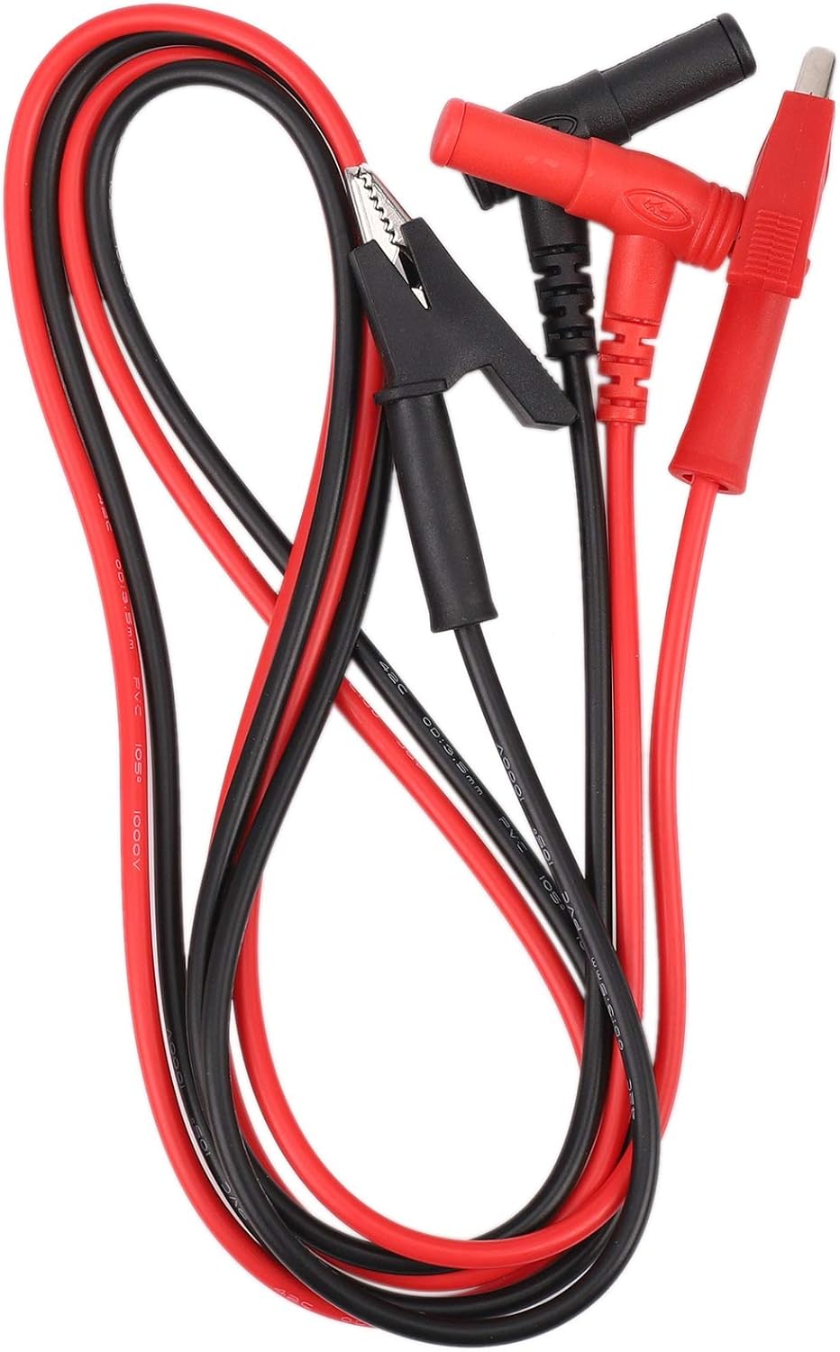 Fhdpeebu Pair Banana Plug to Alligator Clip Test Lead Clip Lab Test