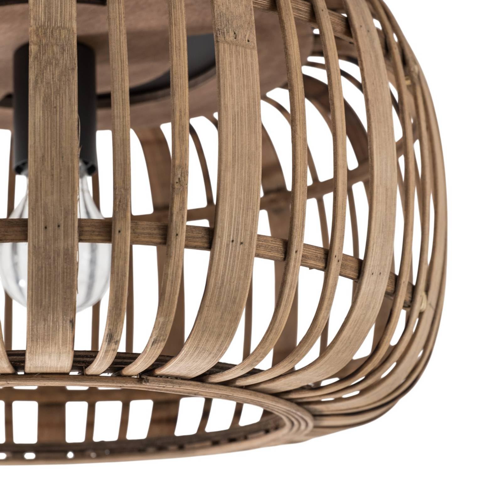 Lindby Deckenlampe Canyana (Landhaus, Vintage Rustikal) aus Holz (1 flammig E27) - Deckenleuchte Lampe Wohnzimmerleuchte