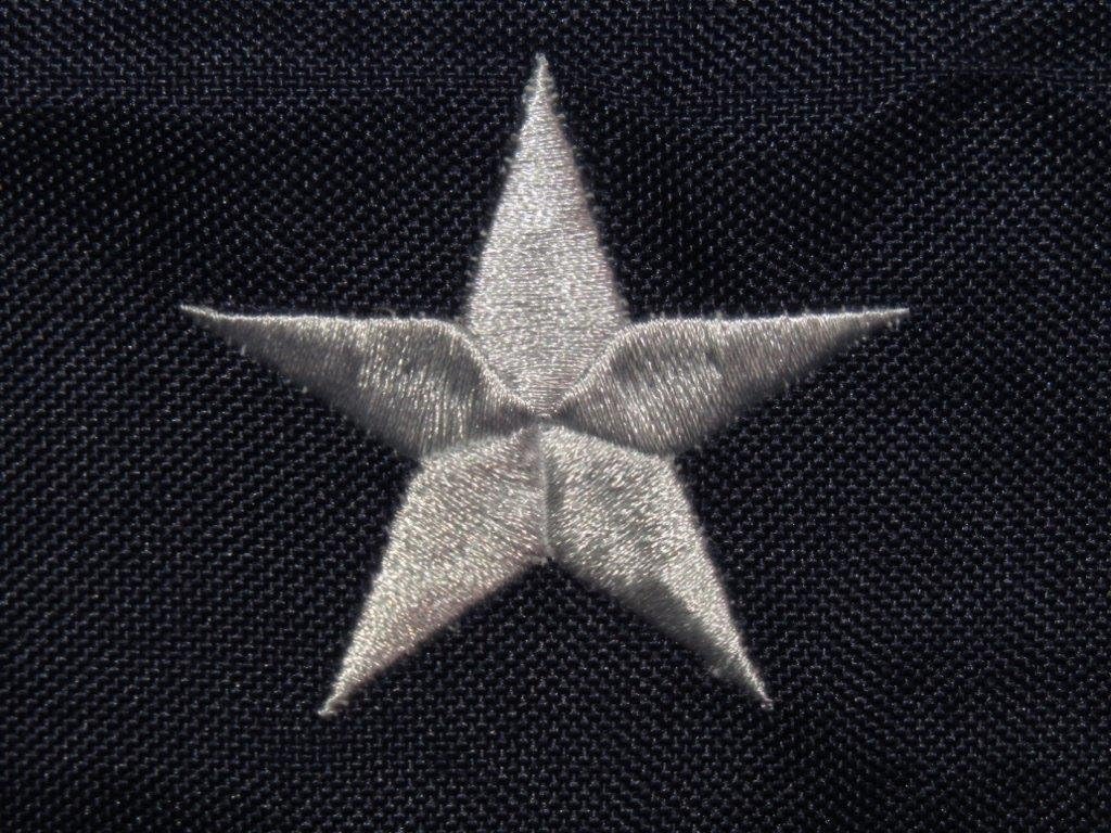 AES 5x8 Embroidered Sewn USA American Synthetic Cotton Flag 5'x8' Brass Grommets House Banner Double Stitched Metal Eyelets for Hoisting Fade Resistant Premium Quality