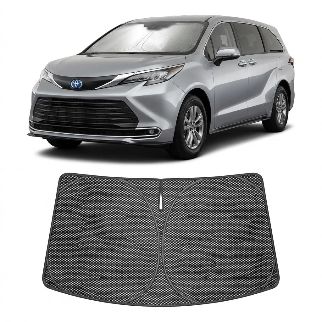 Proadsy Custom Fit Car Windshield Sun Shade for 2021-2026 Toyota Sienna