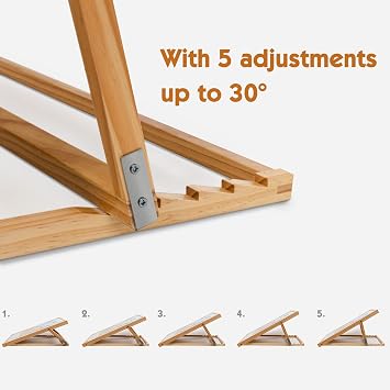 Becko Adjustable Wooden Puzzle Board Jigsaw Puzzle Platform Puzzle Easel for Adults for Puzzles Up to 1000 Pieces