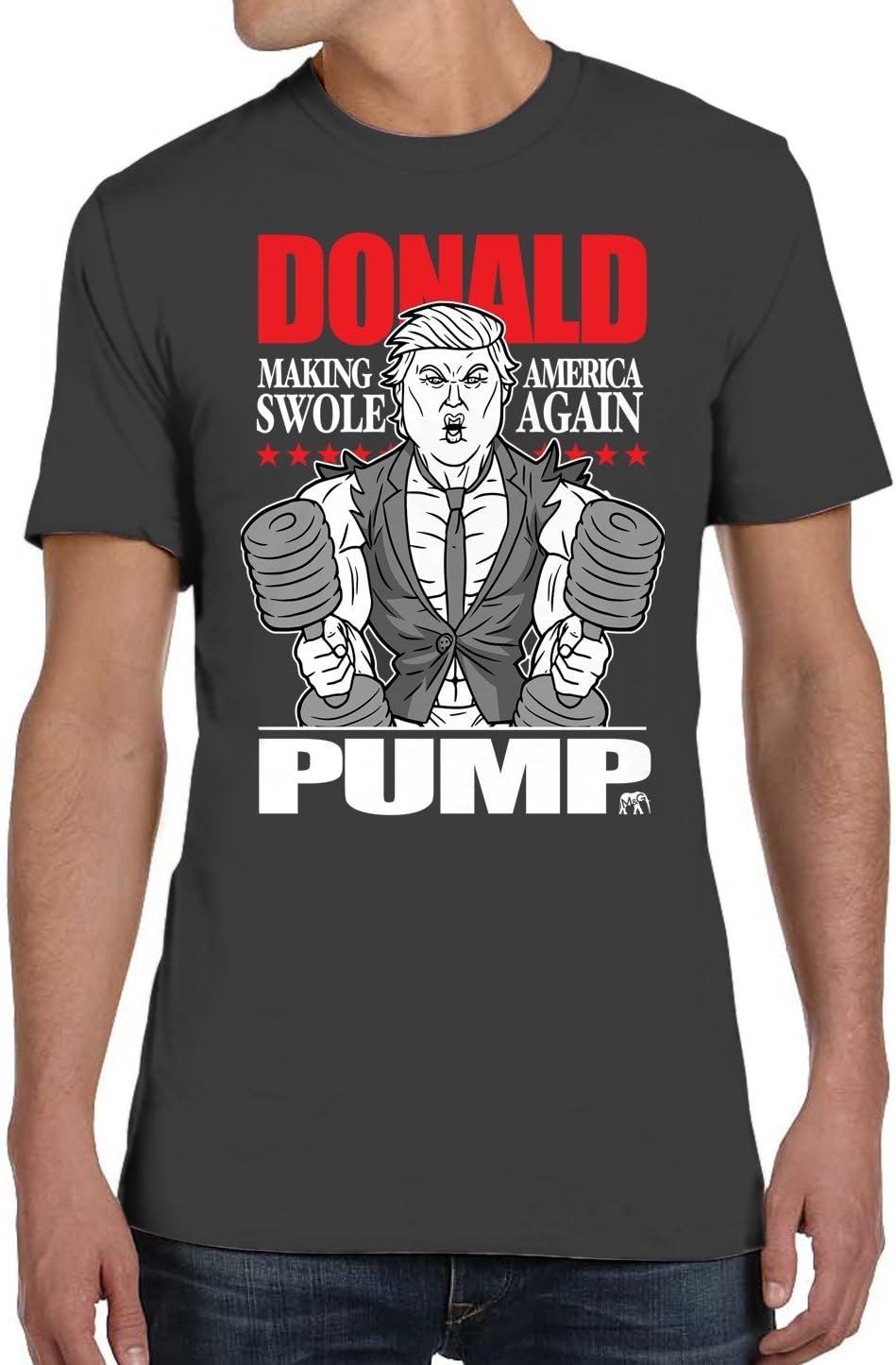 BRO SCIENCE Men's Donald Pump T-Shirt