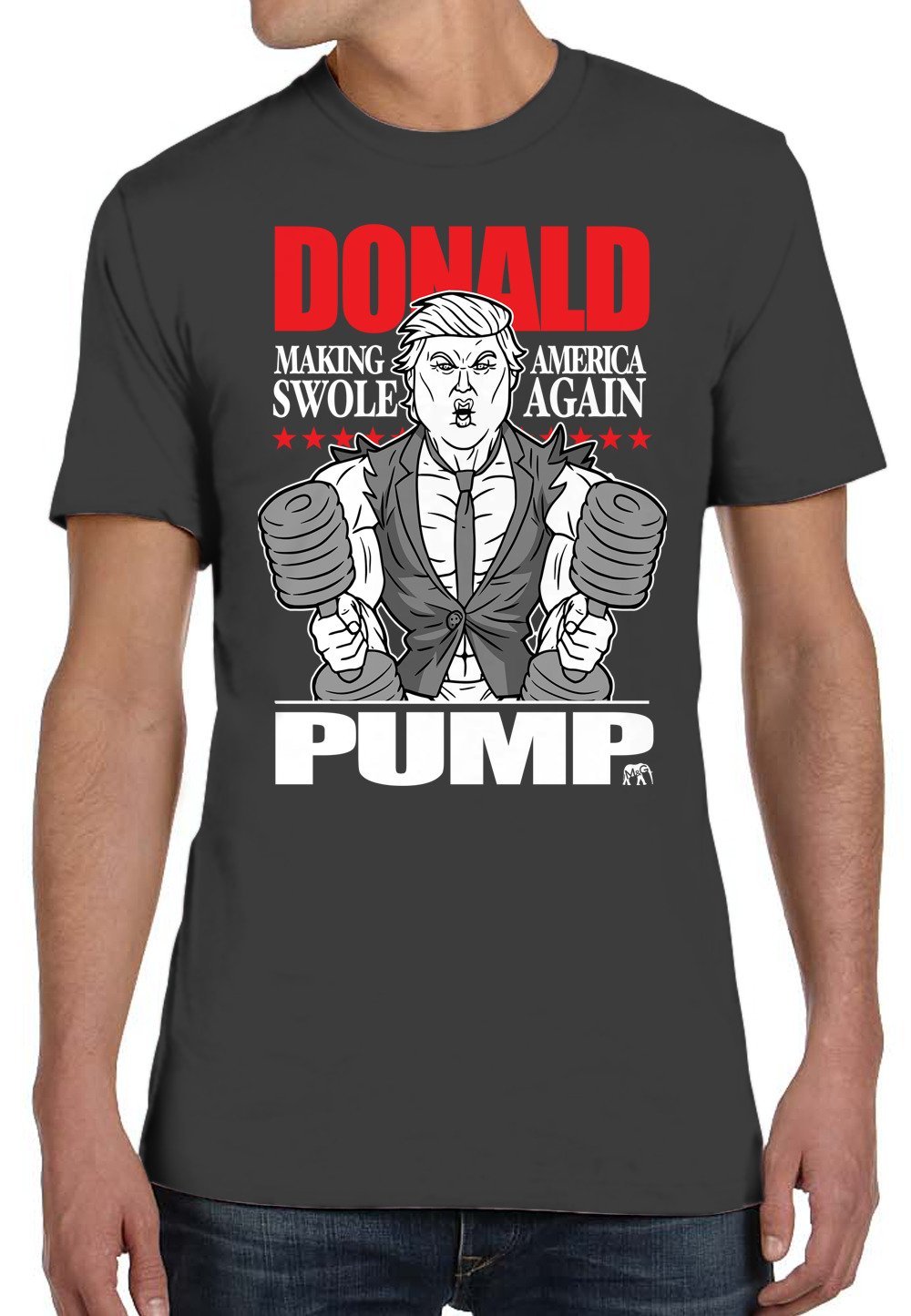 BRO SCIENCE Men's Donald Pump T-Shirt