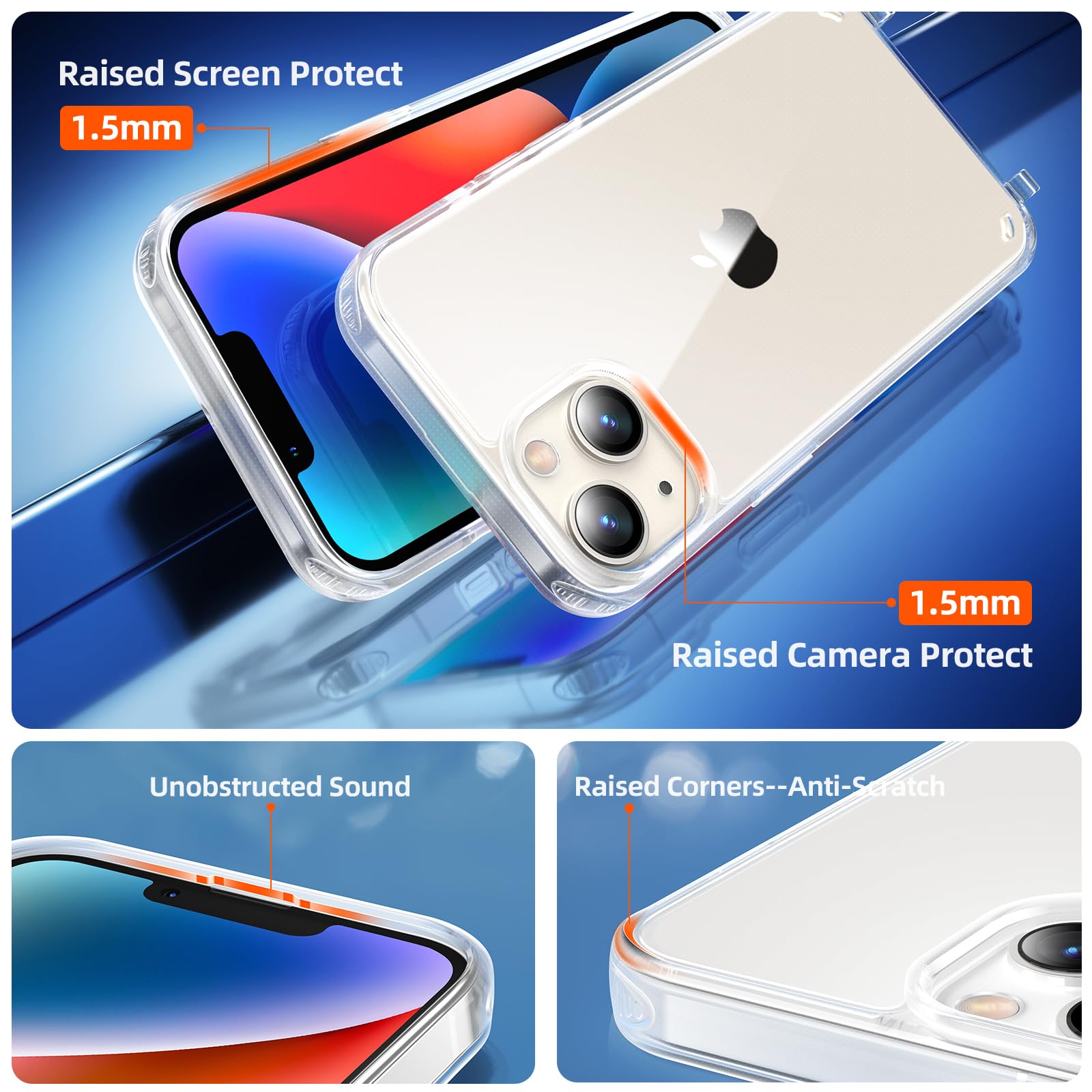 GOODVISH Cover Trasparente con Cordino per iPhone 14 6.1", Custodia con Regolabile Laccio Tracolla, [Antiurto] [AntiGraffio] [Antiscivolo] Case con Collana, Rosso vino