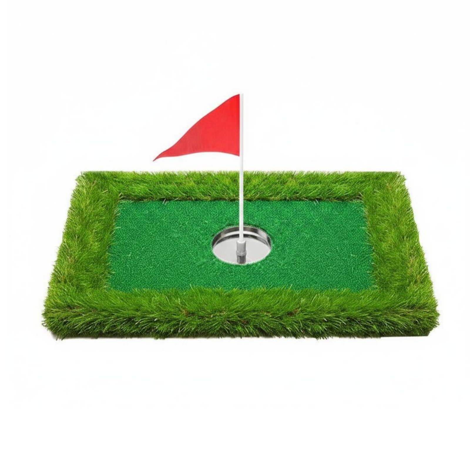 Green Galleggiante Golf Portatile Tappetino da Golf Galleggiante Forma Piede Attrezzatura Sportiva per Piscina