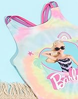 Vista 4 de Barbie Traje de baño para niñas y niños con logotipo de muñeca Tie Dye